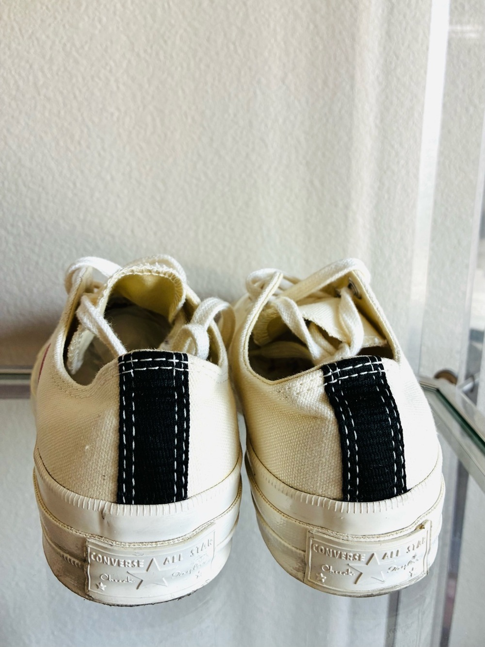Comme des Garçons PLAY x Converse Chuck 70 Low White -  Men's 4 / Women's 6 - Picture 4 of 7